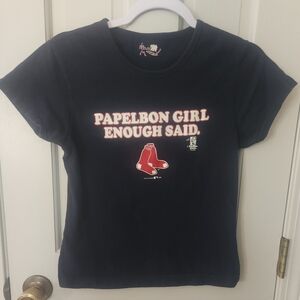 Navy 'Papelbon Girl' Graphic T-Shirt